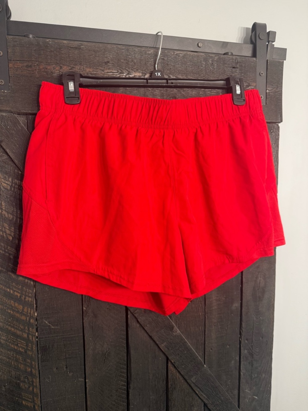 Athletic Works Red Women's Athletic Shorts